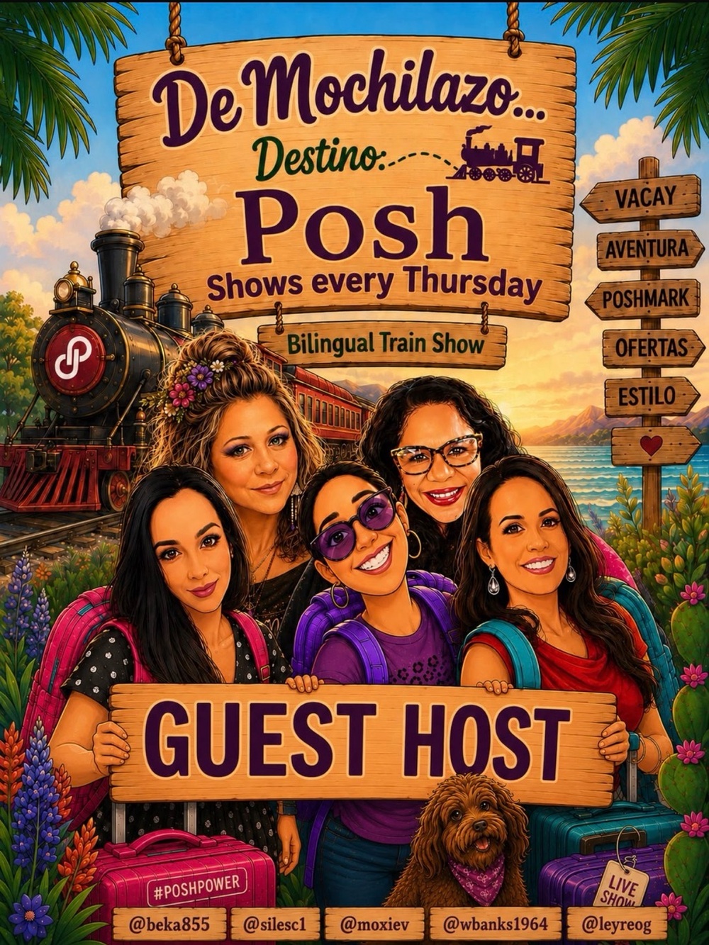 Silvia @silesc1  De Mochilazo Destino Posh!  Bilingual Train Show! - Picture 2 of 5